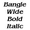 Thumbnail BangleWide BoldItalic