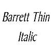 Thumbnail BarrettThin   Italic