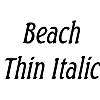 Thumbnail BeachThin Italic