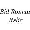 Thumbnail BidRoman  Italic