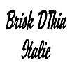 Thumbnail BriskDThin Italic