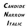 Thumbnail CandideNarrow Italic