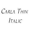 Thumbnail CarlaThin  Italic