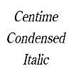 Thumbnail CentimeCondensed Italic