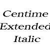 Thumbnail CentimeExtended  Italic