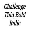 Thumbnail ChallengeThin BoldItalic