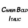 Thumbnail Chasm BoldItalic Thumbnail Chasm BoldItalic