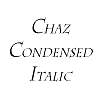 Thumbnail ChazCondensed Italic