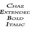Thumbnail ChazExtended BoldItalic