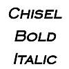 Thumbnail Chisel BoldItalic Thumbnail Chisel BoldItalic