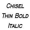 Thumbnail ChiselThin BoldItalic