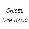 Thumbnail ChiselThin Italic