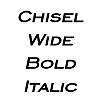 Thumbnail ChiselWide BoldItalic