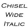 Thumbnail ChiselWide Italic
