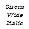 Thumbnail CircusWide Italic