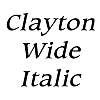 Thumbnail ClaytonWide Italic