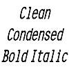 Thumbnail CleanCondensed BoldItalic