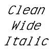 Thumbnail CleanWide Italic
