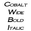 Thumbnail CobaltWide BoldItalic