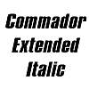 Thumbnail CommadorExtended Italic