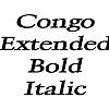Thumbnail CongoExtended BoldItalic