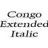 Thumbnail CongoExtended Italic