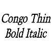 Thumbnail CongoThin BoldItalic