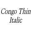 Thumbnail CongoThin Italic