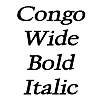 Thumbnail CongoWide BoldItalic