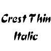 Thumbnail CrestThin Italic Thumbnail CrestThin Italic