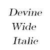 Thumbnail DevineWide  Italic