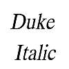 Thumbnail Duke  Italic