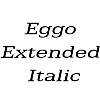 Thumbnail EggoExtended  Italic