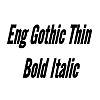 Thumbnail EngGothicThin  BoldItalic