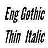 Thumbnail EngGothicThin  Italic