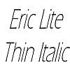 Thumbnail EricLiteThin Italic