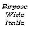 Thumbnail ExposeWide Italic