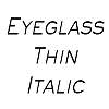 Thumbnail EyeglassThin Italic