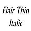 Thumbnail FlairThin Italic