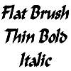 Thumbnail FlatBrushThin BoldItalic
