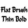 Thumbnail FlatBrushThin Bold