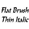 Thumbnail FlatBrushThin Italic