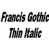 Thumbnail FrancisGothicThin Italic