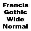 Thumbnail FrancisGothicWide Normal