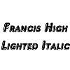 Thumbnail FrancisHighLighted Italic