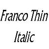 Thumbnail FrancoThin Italic