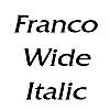 Thumbnail FrancoWide Italic