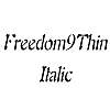 Thumbnail Freedom9Thin Italic