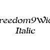 Thumbnail Freedom9Wide Italic