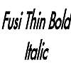 Thumbnail FusiThin BoldItalic